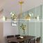 Modern Led Chandelier Creative Ceiling Lamps Hanging Glass Pendant Lamp for Restaurant Bedroom Exhibition Clothing