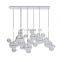Modern Metal Ceiling Glass Globe Chandelier for Living Dining Room Bedroom Kitchen LED Pendant Light