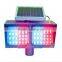 Best price double sets red and blue LED flashing solar traffic signal warning strobe light