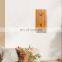 Multifunctional Natural Household Living Room Rectangle Bamboo Tidal Analog Wall Clock