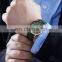 SINOBI Luxury Mens Watch Calendar Wristwatch Green Genuine Leather Band Quartz Watches S9792G