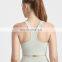 Wholesale Plus Size XS-4XL Gym Fitness Wear Sexy Front Zipper Adjustable Shoulder Straps Clasp Back Sports Bra Top For Women