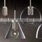 Customized modern simple hemispherical hanging glass lampshade pendant light for home hotel bar ceiling hanging lighting