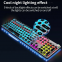 Fashion RGB Light Mechanical Gaming Wired Keyboards Internet Bar Games Electronic Competitions Alliances Luminous Keyboard