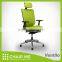 Black Backrest, Blue Mesh, Blue Seat Office Mesh Chair with Adjustable Aluminum Armrest and 3D Headrest Aluminum Base
