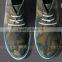 Fashion army green leather high cut men casual sneakers shoes for men