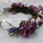 HL017 wholesale Fashion tiara flower crown headband for women wedding flower garland crown