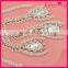 wholesale rhinestone applique in peacock design sew on wedding gowns WRA-475