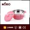 pink color food container stainless steel for kids