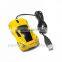 Yellow wholesale 1200 dpi 3D Car USB Optical mouse Mice for PC / Mac