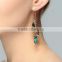 Twist leaf dangle earring
