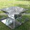 Folding grill Stainless steel grill Portable oven Outdoor camping BBQ grill