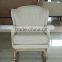Modern style with variety of fabrics covered wooden armchair fabric rocking chair