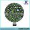 Solar led light round shape 10" mosaic glass wedding decoration light ball