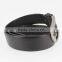 Hot sale reversible PU jeans men belt with high quality Black leather in Yiwu