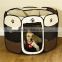 8 Sided Portable Dog Pet Cat Play Pen zipper door Closure Outdoor Soft Cage Kennel Tent Storage Portable New