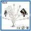 Interesting peacock name card and memo card holder, office desk peacock note card holder ID card holder
