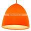 Silicone Pendent Light, Suspension Lamp Light Fixture With Colored Fabric Wire