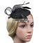 2015 New Vintage Wedding Cocktail Prom Feather Pillbox Hat Hair Clip Flower Pillbox headband Clips for Women