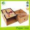 Kraft cardboard drawer style hand fan gift box