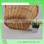 Bulk oval cheap Natural wicker baskets/Willow bicycle baskets /Wicker bike baskets