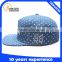 Custom Design Your Own Snapback Cap spot Denim Snapback Cap And Hat