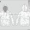 custom logo polyester feelce black cheap hoodies