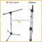 white microphone stand