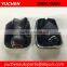 Car Shift Gear Knob With Red/ Blue/ Silver Caps And Stitches Leather Boot For VW BORA GTI MK4 GOlf 4 1999-2005/ Seat Leon