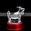 Wholesale factory price chinese zodiac animal Goat figurines statue crystal gift craft for sale furniture