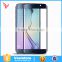 3D Silk Print Multi-color Full Cover Tempered Glass Screen Protector For Samsung S6 edge