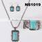 fashion turkey turquoise floating charm costume jewelry