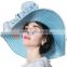 New Arrival Women Derby Hat Racing Hat With Flower Trimming Wholesale