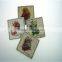 Colorful Customized White Marble Beer and Wine Cup Mat