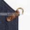 Hot selling denim work apron with leather trim