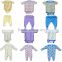 Cheap wholsale cotton fabric type baby clothes bodysuit set