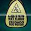 Customized simple warning sign board