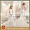 VDN25 Generous Sheer Illusion See Through Back Bridal Gown 2016 Floor Length Cap Sleeve Mermaid Lace Wedding Dress with V Neck