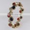 Exclusive !! Blue Onyx & Red Onyx & White CZ 925 Sterling Silver Bracelet, Silver Jewelry India, Silver Jewelry 925
