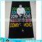 100% cotton black and white printed promotional beach towel