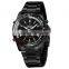 Military Army WEIDE Analog Digital LED Stainless Steel Blue Date Day Alarm 3 ATM Sport Quartz Wrist Men's Watch WH-903B-1