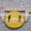 yellow round plastic connector buckle for swimwear