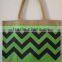 2016 CHEVRON JUTE SHOPPING BAG