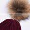 2016 100 % cotton Wine Red Baby Kids Crochet Hat Handmade Children Knitted Hat KZ160085