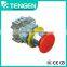 LAY3 220V Red Illuminated Led Push Button Switch