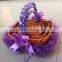 Storage willow basket easter wicker basket for food and fruits