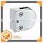 Arc-bottom elliptical factory manufactured fine cast sus gripped/Satin easy installed door clamp shower glass clips add Screw