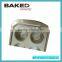 Carbon steel non-stick coating 6 cup egg shape baking pan gold