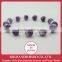 Striped Amethyst (128 faceted amethyst beads) and faceted Crystals flat beads, natural stones, natural stones bracelet