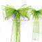 20*275cm In Stock Wedding Organza Chair Cover Sashes Sash Party Banquet Decoration Bow Colours